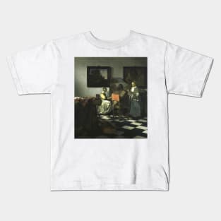 Stolen Art - The Concert by Johannes Vermeer Kids T-Shirt